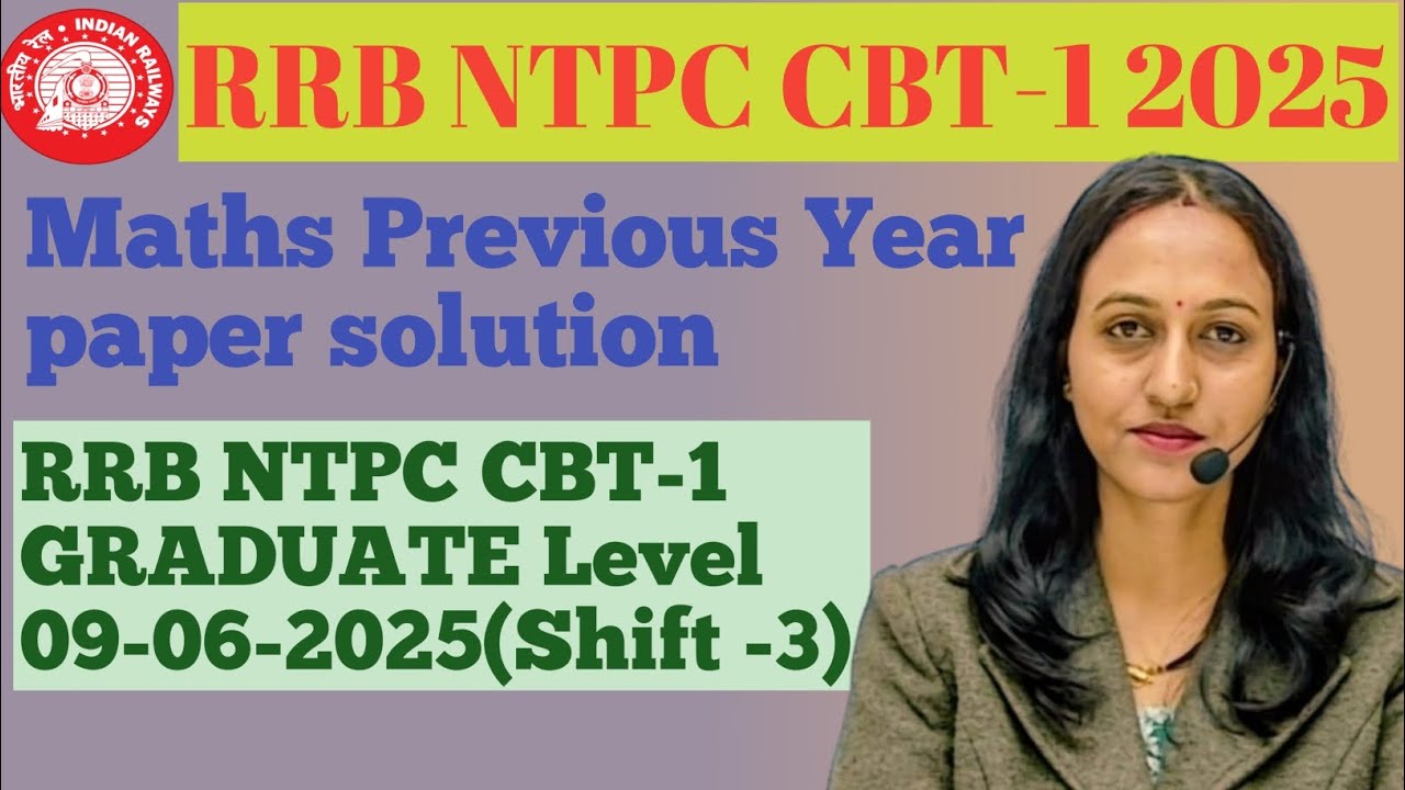 RRB NTPC CBT-1 GRADUATE Level | Previous Year Paper Solution With best approach|