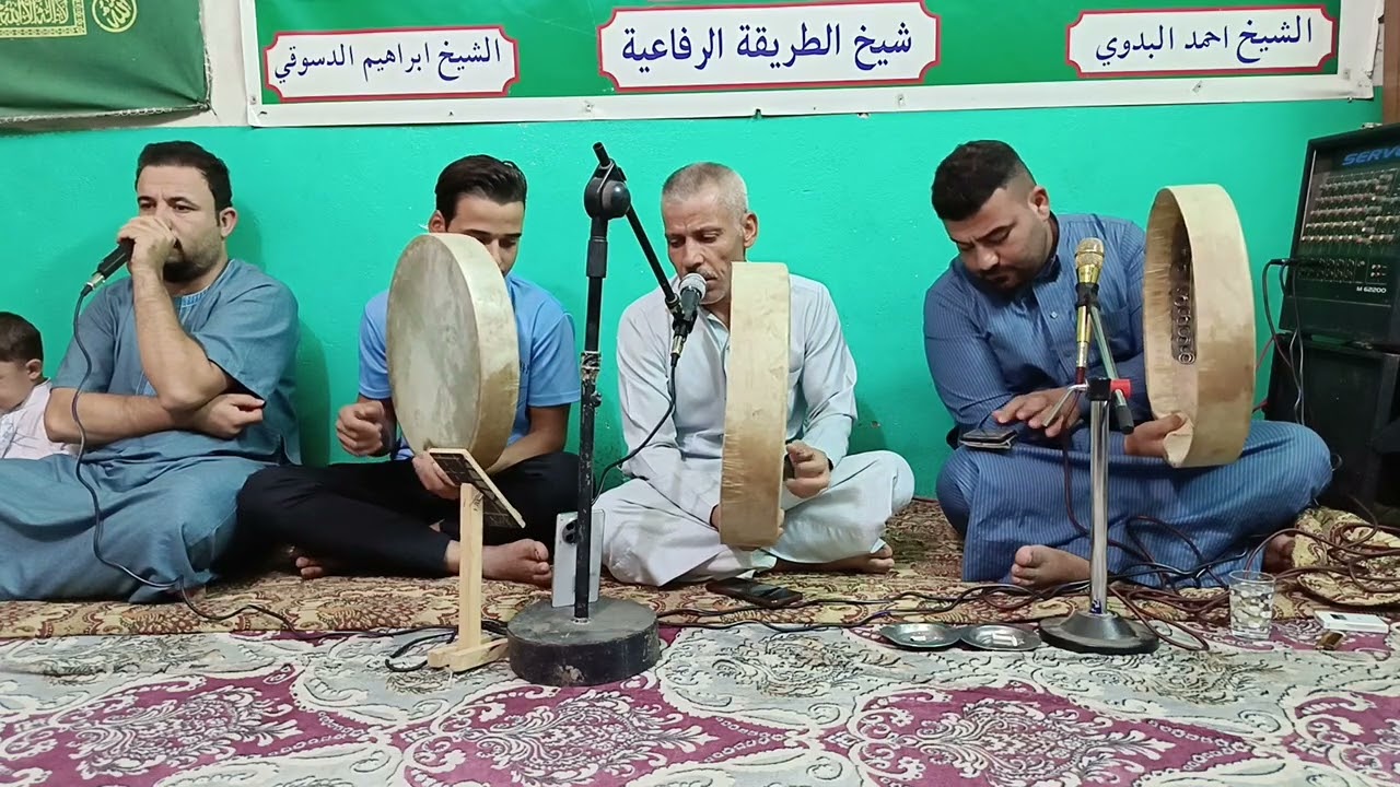 مديح عتابه حزين المداح سيد صفاء الحديدي مرشد الطريقة الرفاعي السيد قاسم جمعه الحديدي في ديالى بعقوبة