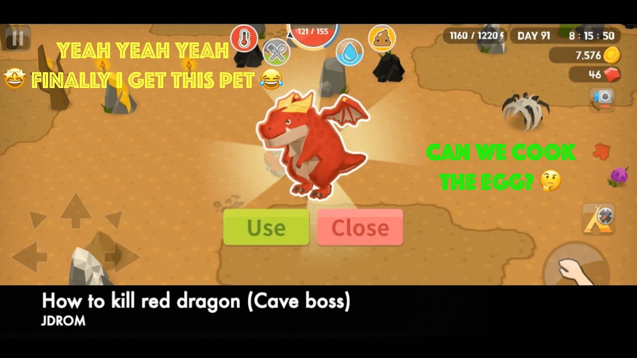 Mine survival | Kill red dragon - Giết rồng đỏ (cave boss)