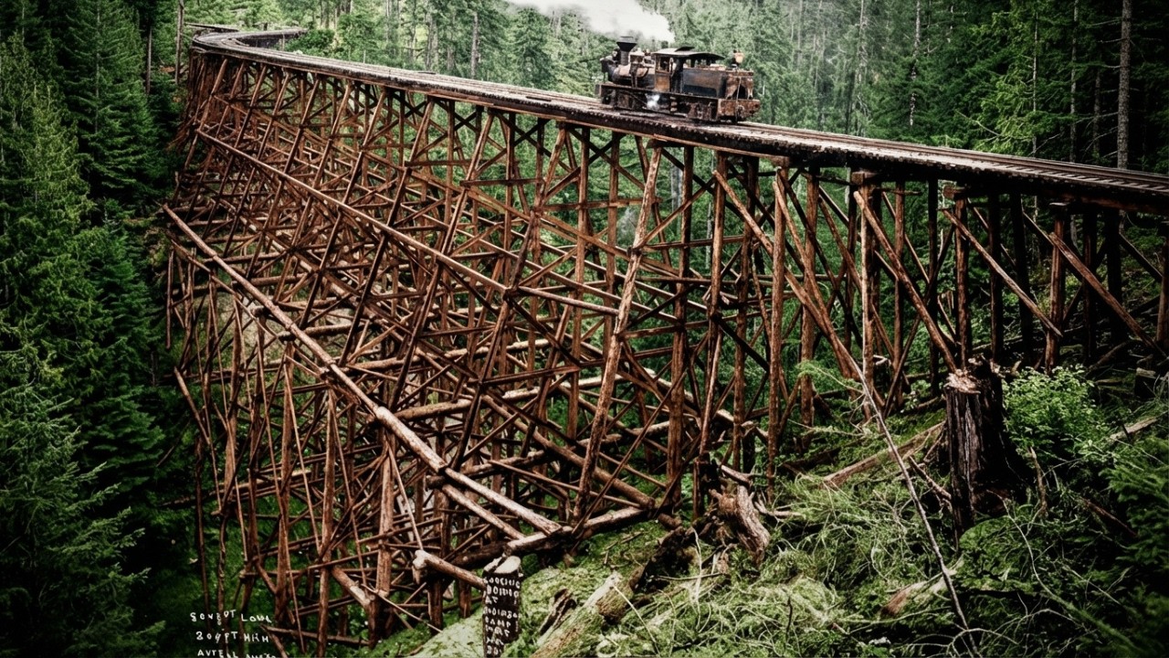 How America Built 100-Foot Railroad Bridges From Wood in 1870