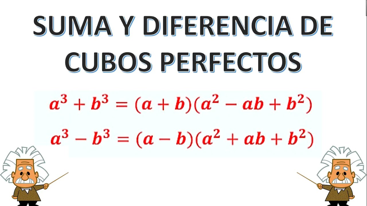 SUMA Y DIFERENCIA DE CUBOS PERFECTOS  EJERCICIOS RESUELTOS #algebra #diferenciadecuadrados #maths