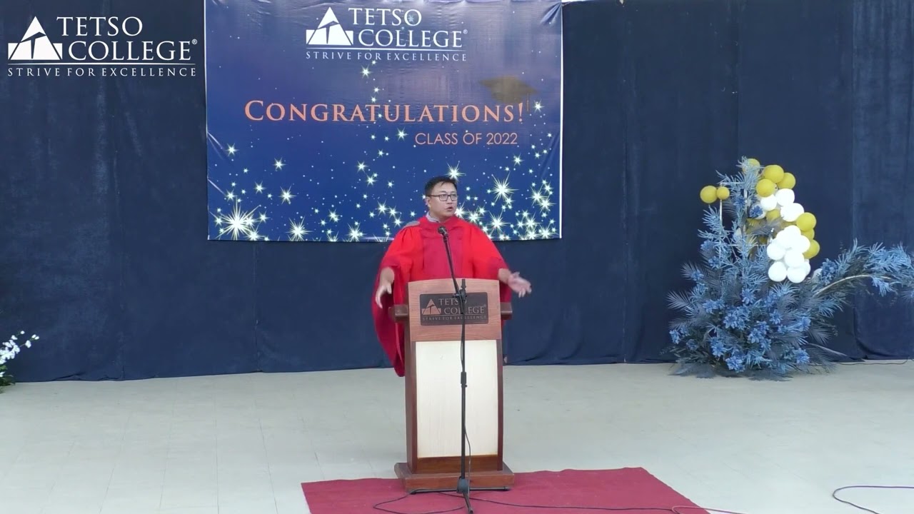 Graduation Ceremony 2022 Commencement Speech | Kethoser (Aniu) Kevichusa