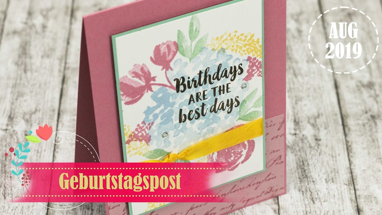 Geburtstagspost August 2019 | Beautiful Friendship | #simplestamping | Stampin' Up!