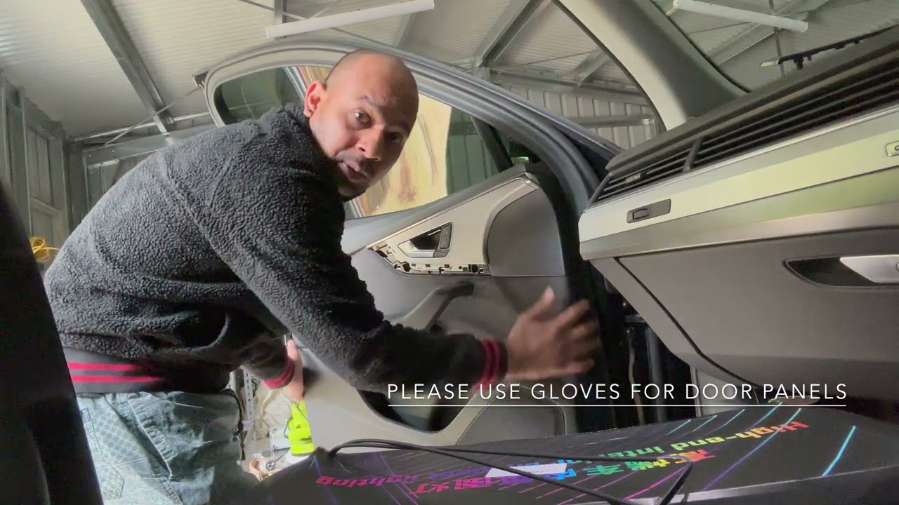 HOW TO INSTALL RGB AMBIENT LIGHT IN AN AUDI Q7 4M 2016 AT HOME.EASY INSTALLATION