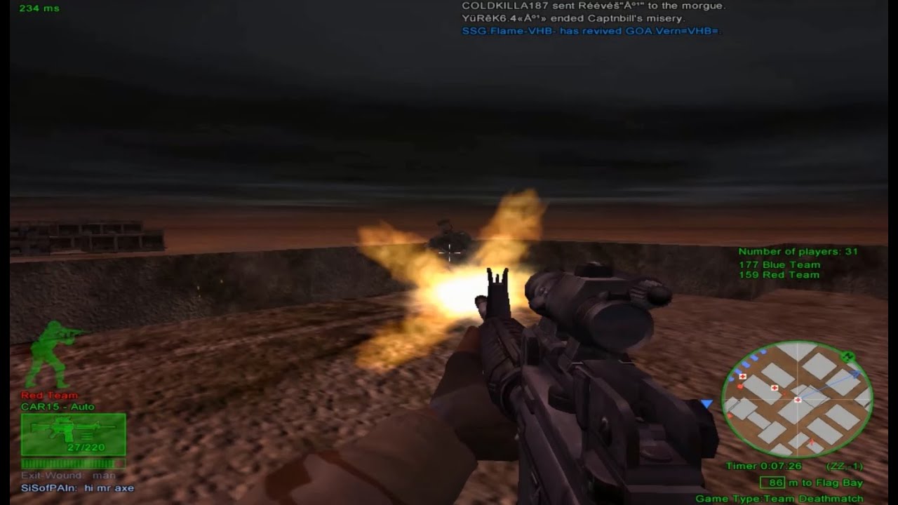Delta Force Backhawk Down : Team Sabre - multiplayer gameplay : V6
