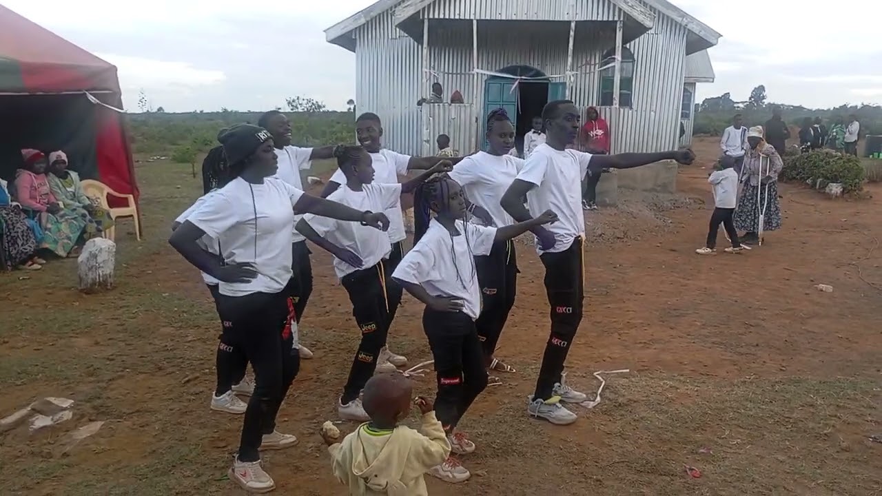 Our mission youths entertained with a dance at Geoffrey and Alice Matrimony 