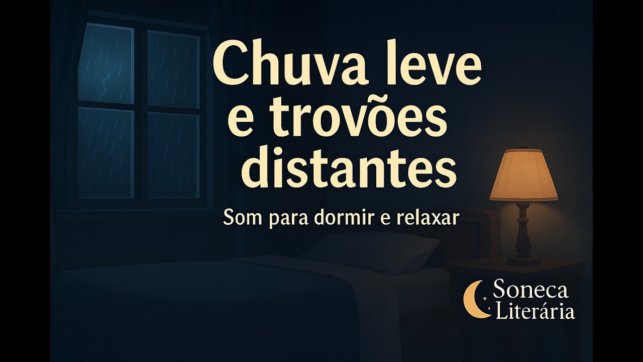 Chuva leve e trovões distantes