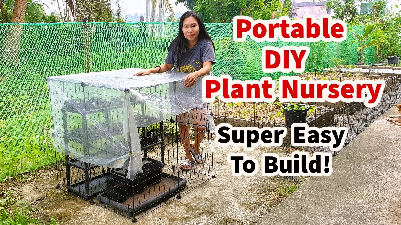 How To Build Portable Seedling Nursery For Your Plants | DIY Plant Nursery Super Easy To Build