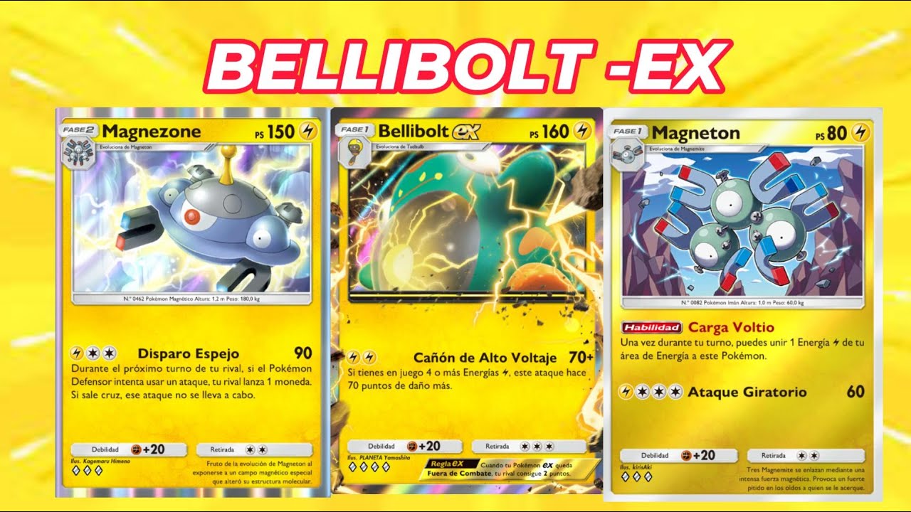[POKEMON POCKET] BELLIBOLT EX. CON MAGNEZONE UNA COMBINACION POTENTE