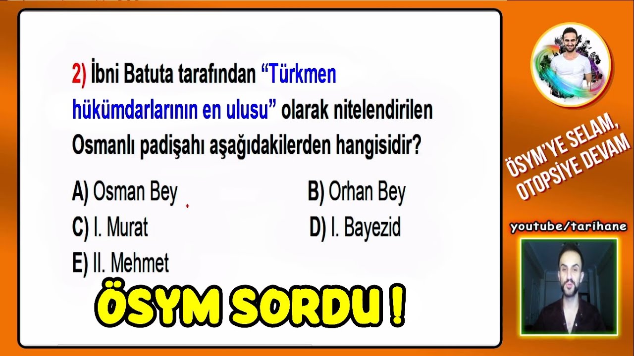 4) Osmanlı Devleti Kuruluş Dönemi Soru Çözümü - KPSS Tarih 2026 AGS