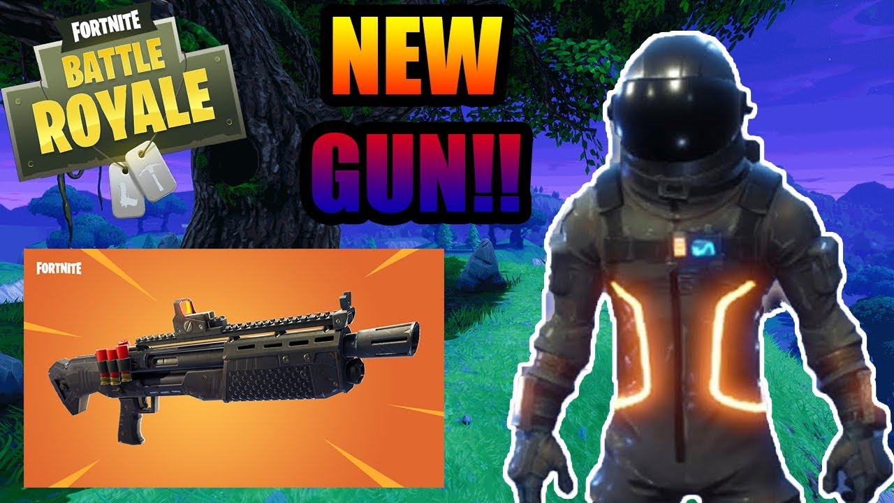 Fortnite Battle Royale - **NEW GUN** HEAVY SHOTGUN GAMEPLAY!! - NEW DARK VOYAGER SKIN!!