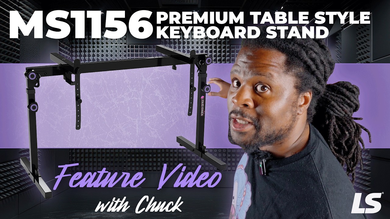 Liquid Stands MS1156 Premium Table Style Keyboard Stand Features