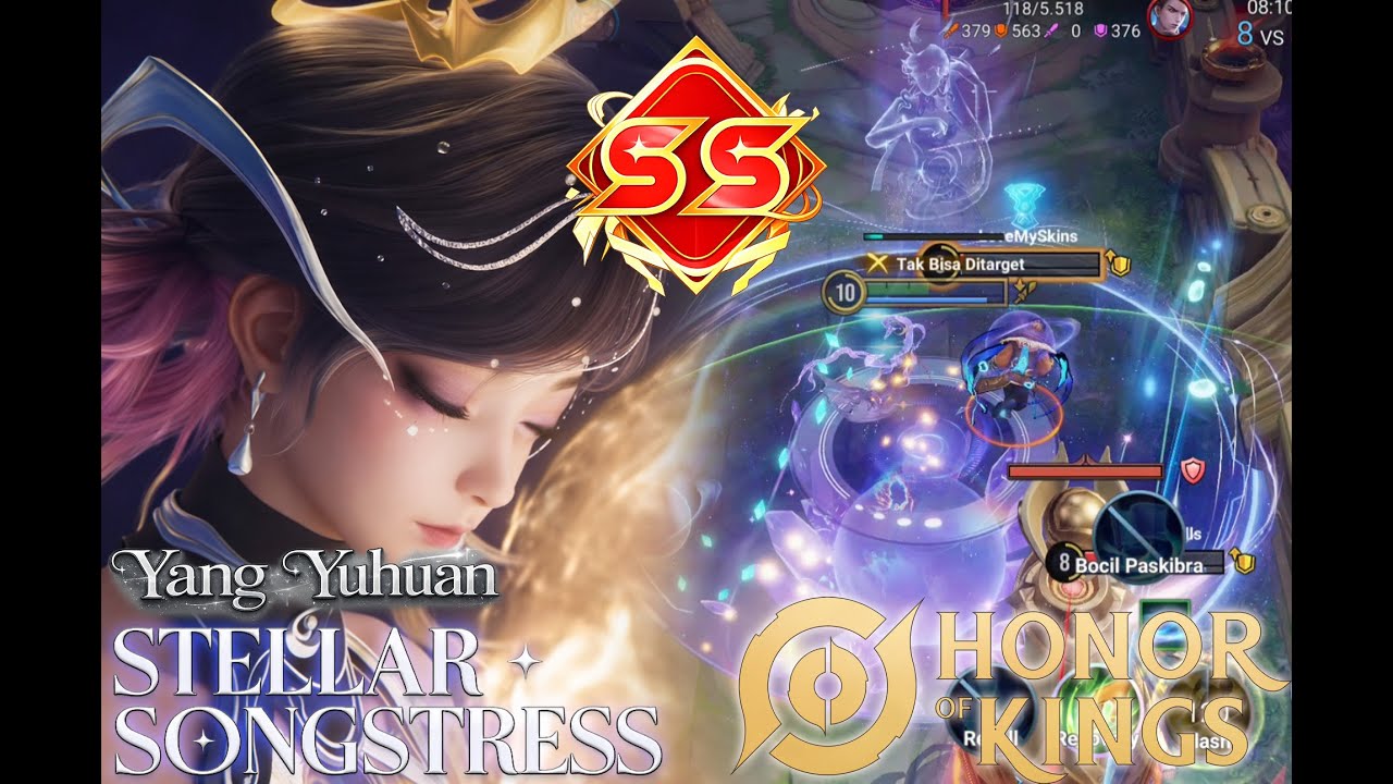 Honor of Kings Indonesia - Yang Yuhuan Gameplay Ranked SS
