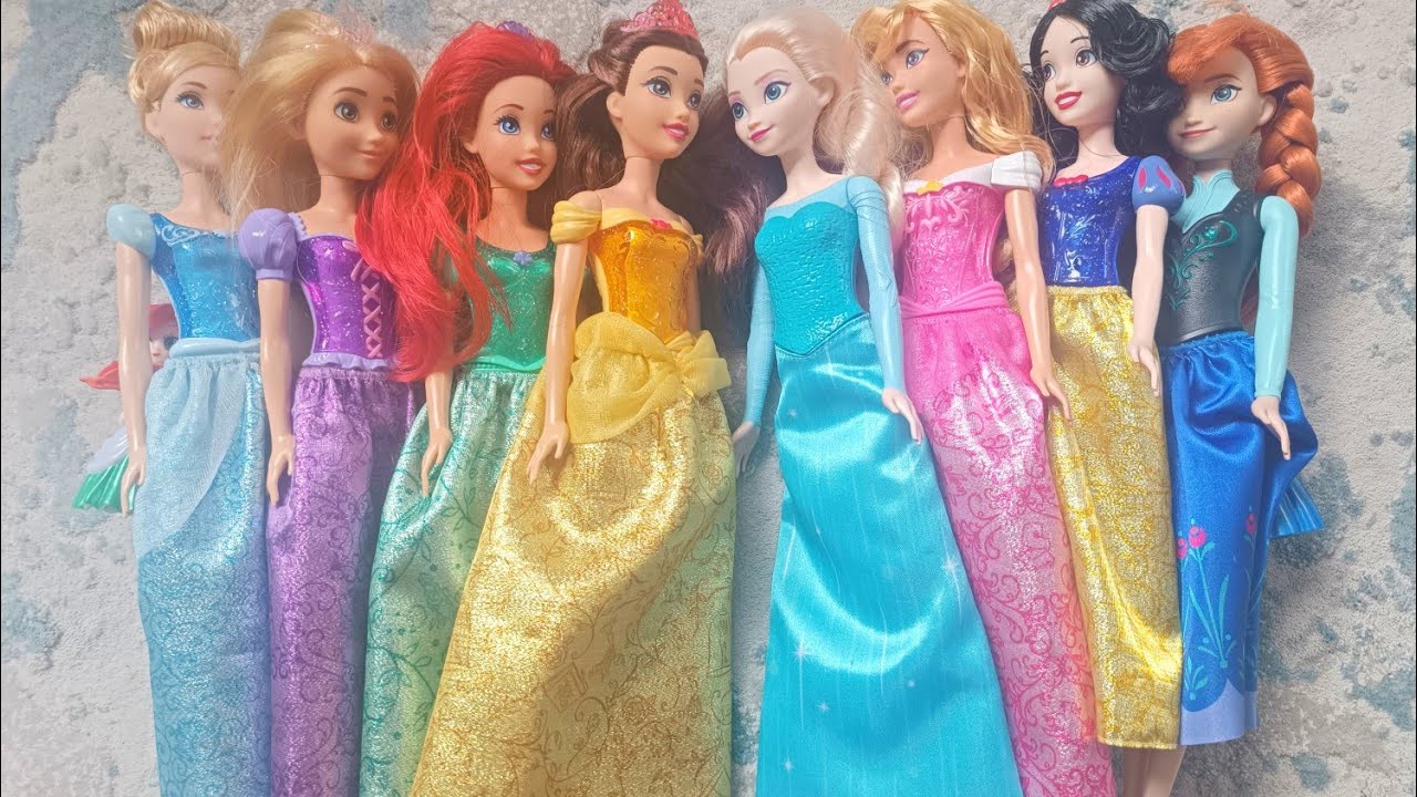 ASMR 5 MYSTERY SURPRISES Disney Princess Miniature Dolls Satisfying Unboxing NO Talking Video DIY 