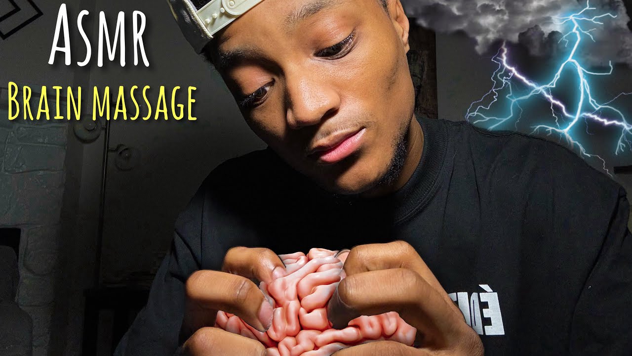 ASMR Brain Melting Head Massage During a Thunderstorm 💆‍♂️⛈ *INSTANT TINGLES*