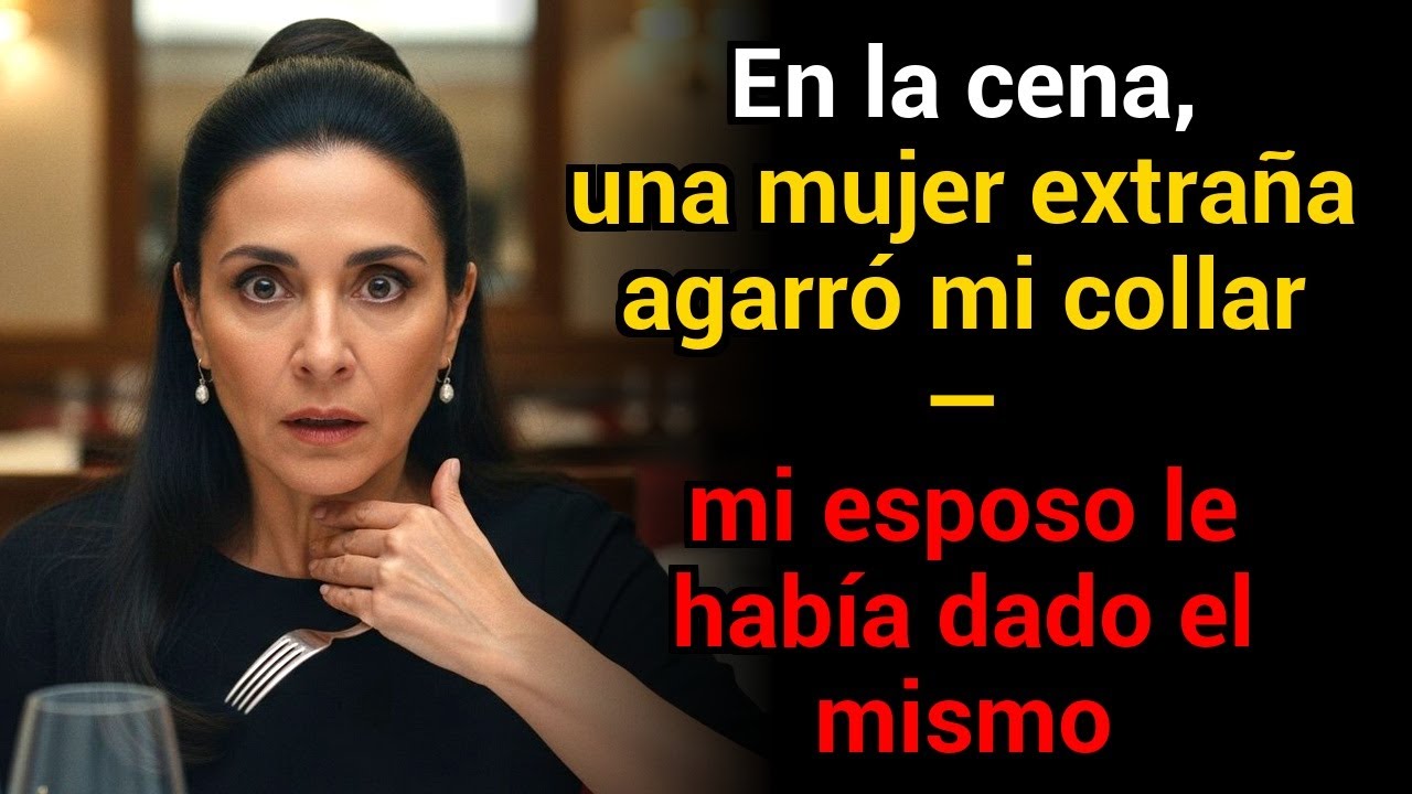 En la cena, una mujer desconocida me arrancó el collar — Mi esposo le había regalado uno igual