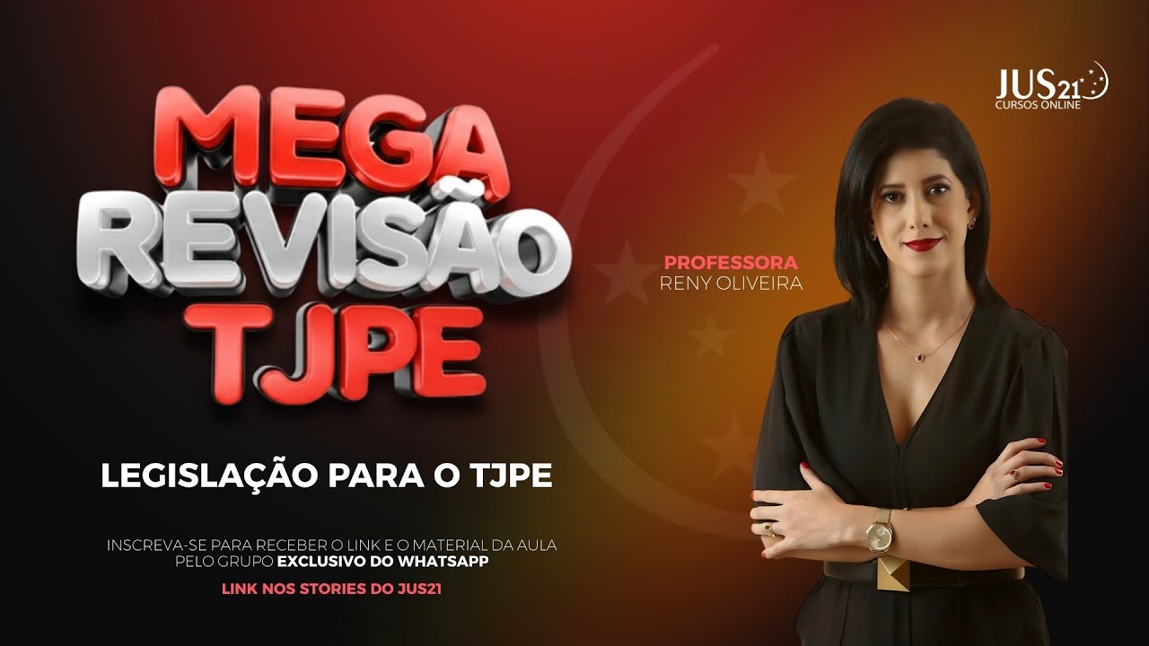 Mega Revisão TJPE | Legislação para o TJPE - Profª Reny Oliveira