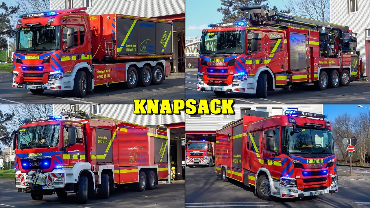 [VOLLALARM] - Werkfeuerwehr Chemiepark KNAPSACK | NEUES WLF, Teleskopmast und mehr auf EINSATZFAHRT!