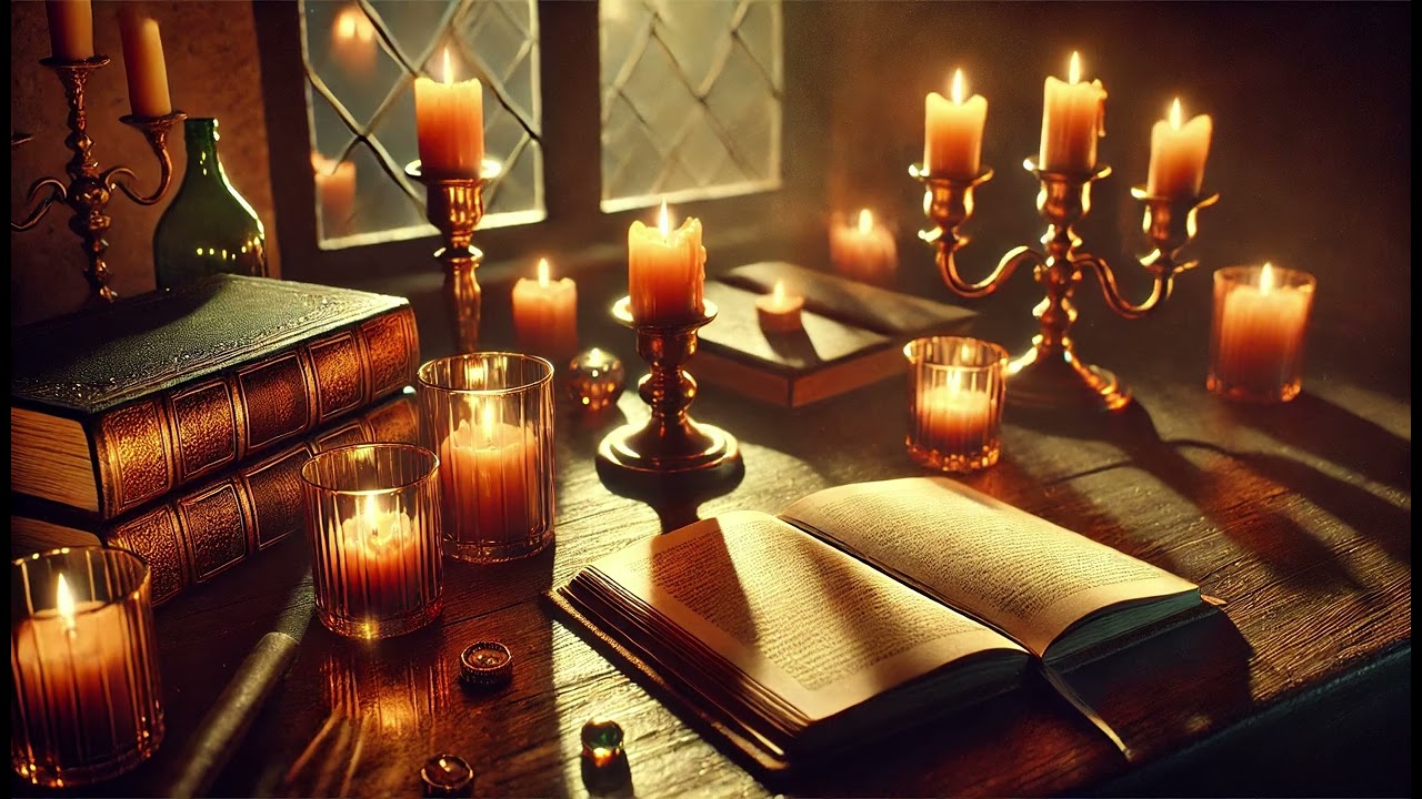 Serene Synth Lofi Chillhop Synths with Candlelight & Bells for Quiet Introspection 🕯️📖✨