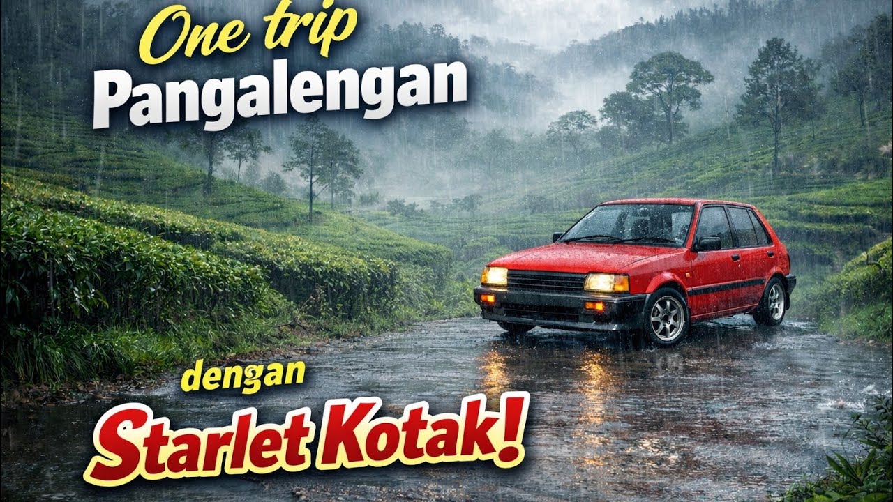 Road Trip ke Pengalengan Jawa Barat Naik Toyota Starlet | Uji Nyali Tanjakan & Udara Dingin