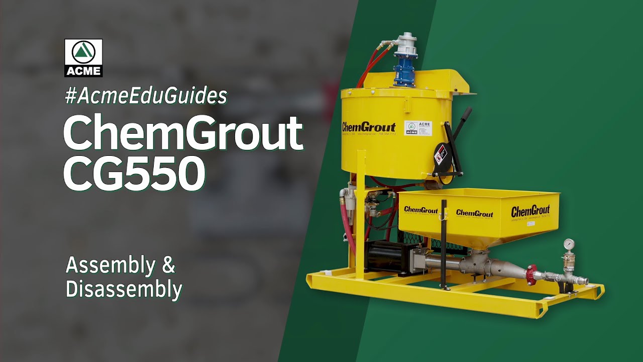 #AcmeEduGuide ChemGrout CG550 - Assembly & Disassembly