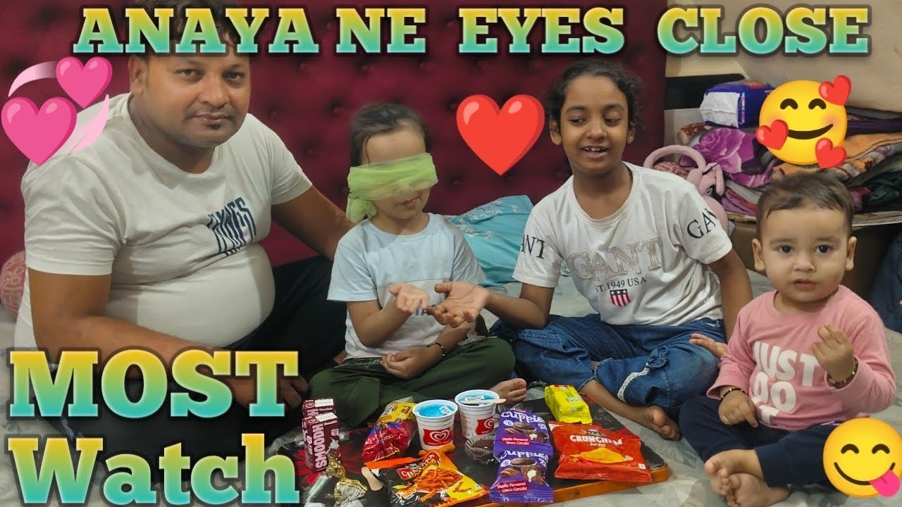 Anaya Ne kiya Eyes 👀Close Challenge🏆|Most Watch Karke Jeeti Itni Sari Chije 😱#obaidurshaikhofficial 