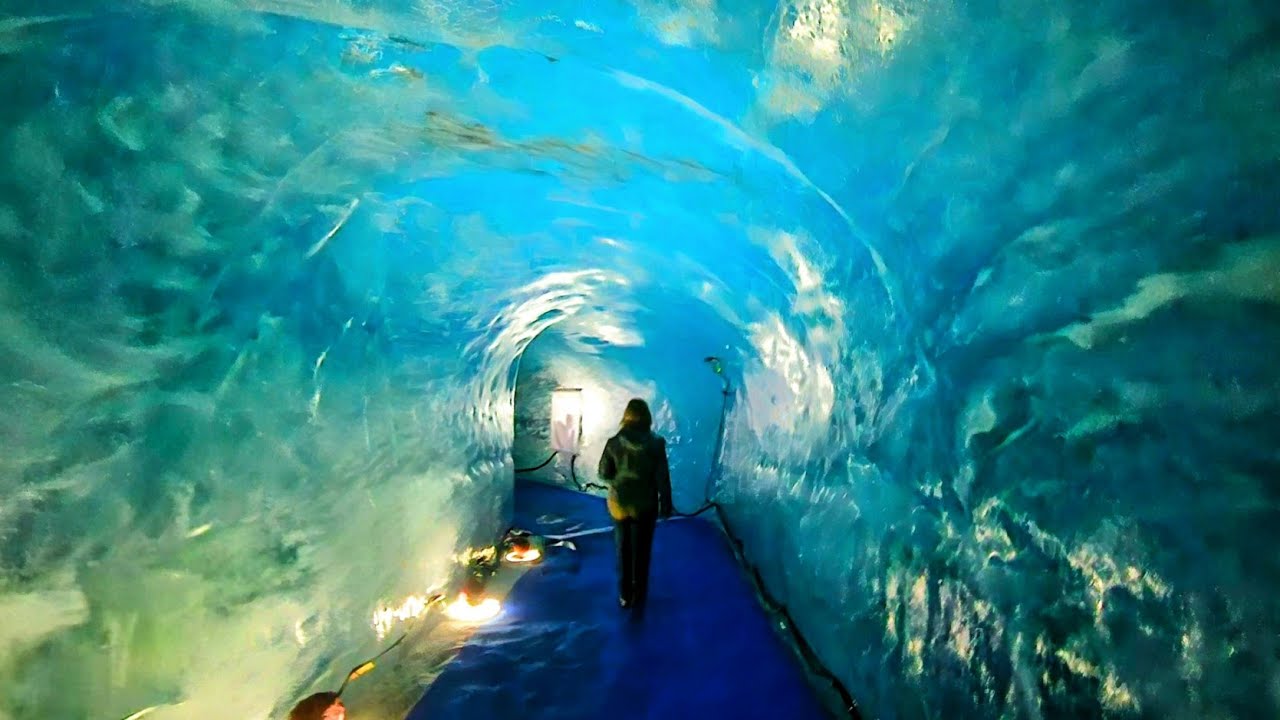 Inside France's Famous Ice Cave 🇫🇷 Grotte Mer de Glace