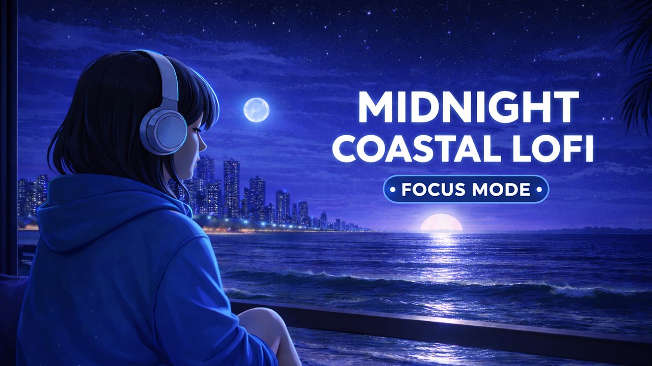 2AM Study Session 🌙 | Midnight Coastal Lofi – Focus Mode (2 Hours)