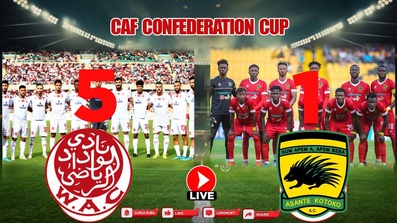 Wydad Athletic Club (5) vs (1) Asante Kotoko SC | GOALS AND HIGHLIGHTS | CAF Confederations Cup 2025