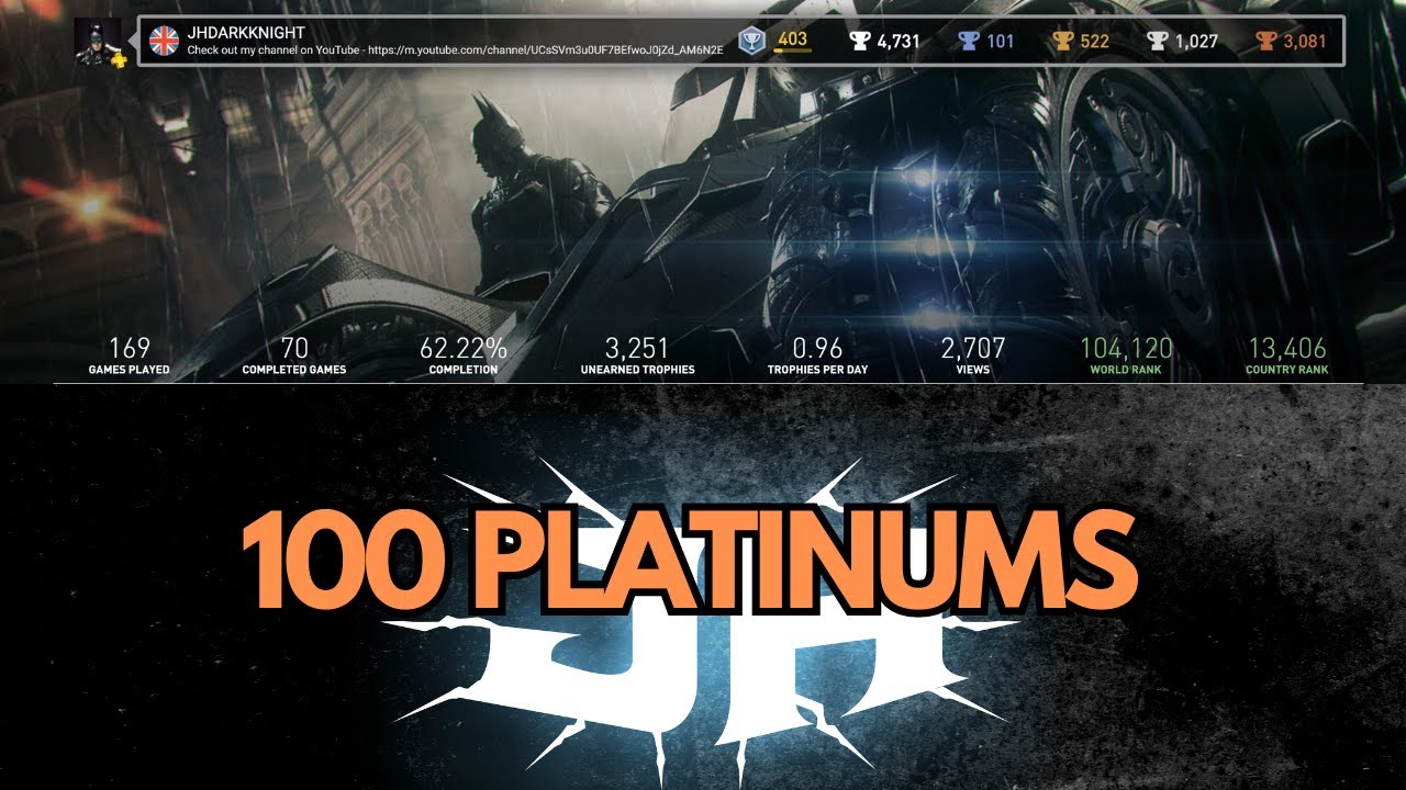 100 Platinums & The 5 Stages of Trophy Hunting