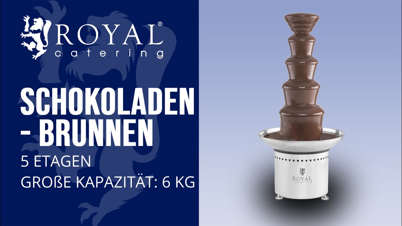 Schokoladenbrunnen Royal Catering RCCF-65W4 | Produktpr&auml;sentation
