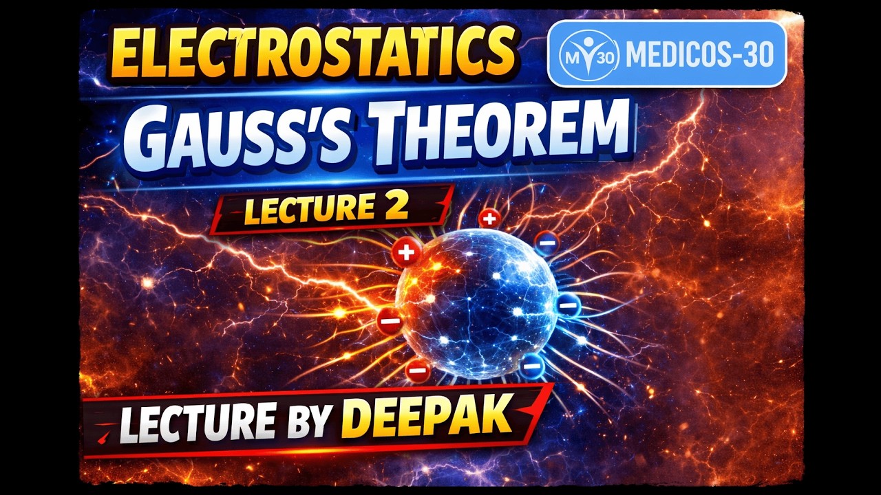 L - 2 | ELECTROSTATICS | GAUSS THEOREM |