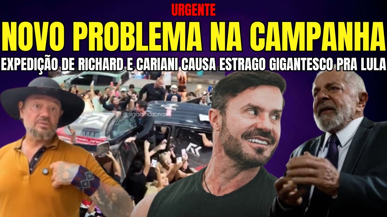 URGENTE EXPEDIÇÃO DE RICHARD RASMUSSEN E CARIANI NA AMAZÔNIA CAUSA ESTRAGO NA CAMPANHA DE INÁCIO