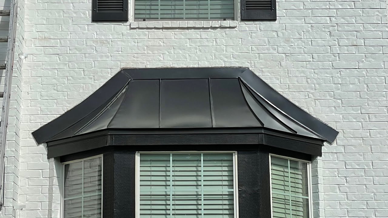 One way to do curved bay window. 24 ga steel.