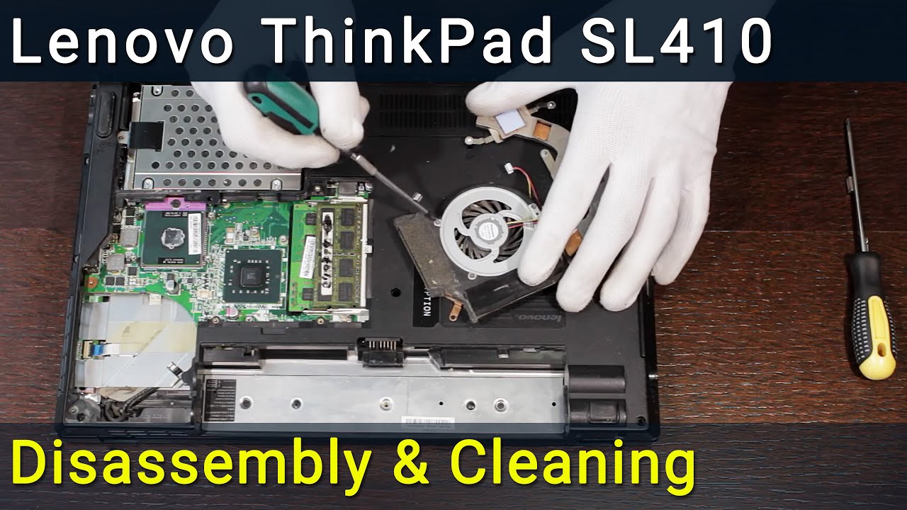 Lenovo ThinkPad SL410 Demontaż, czyszczenie wentylatora i wymiana pasty termoprzewodzącej