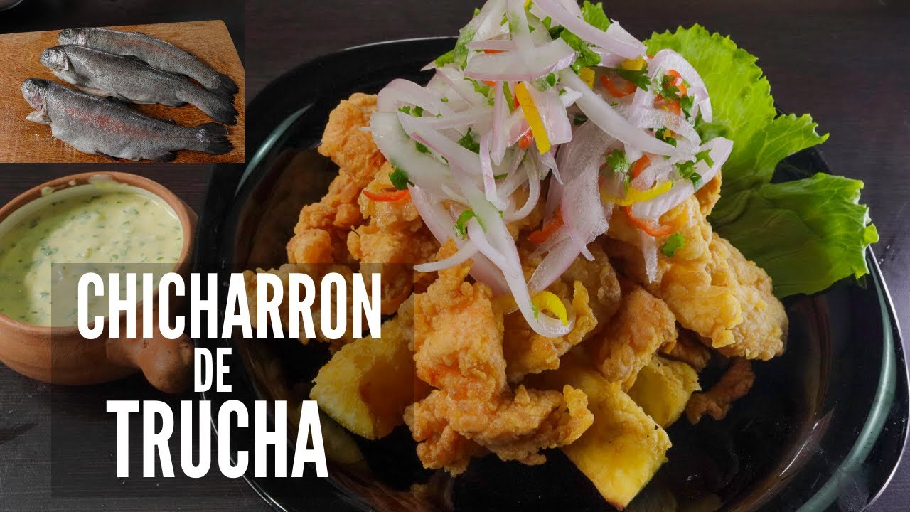 CHICHARRÓN DE PESCADO TRUCHA | Receta Peruana | Abelca