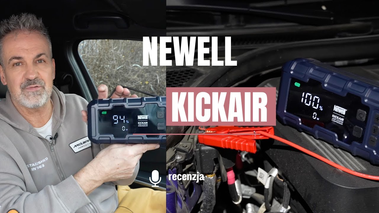 Newell KickAir - urządzenie rozruchowe z kompresorem.