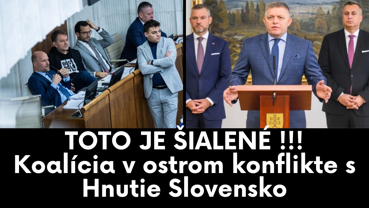 TOTO JE &Scaron;IALEN&Eacute; !!! Koal&iacute;cia v ostrom konflikte s Hnutie Slovensko #politika