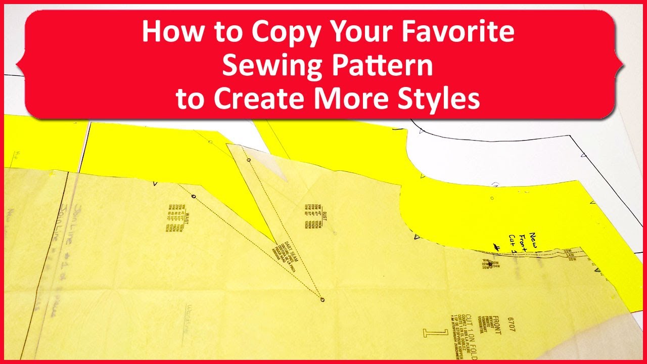 How to Copy Your Favorite Sewing Pattern to Create More Styles