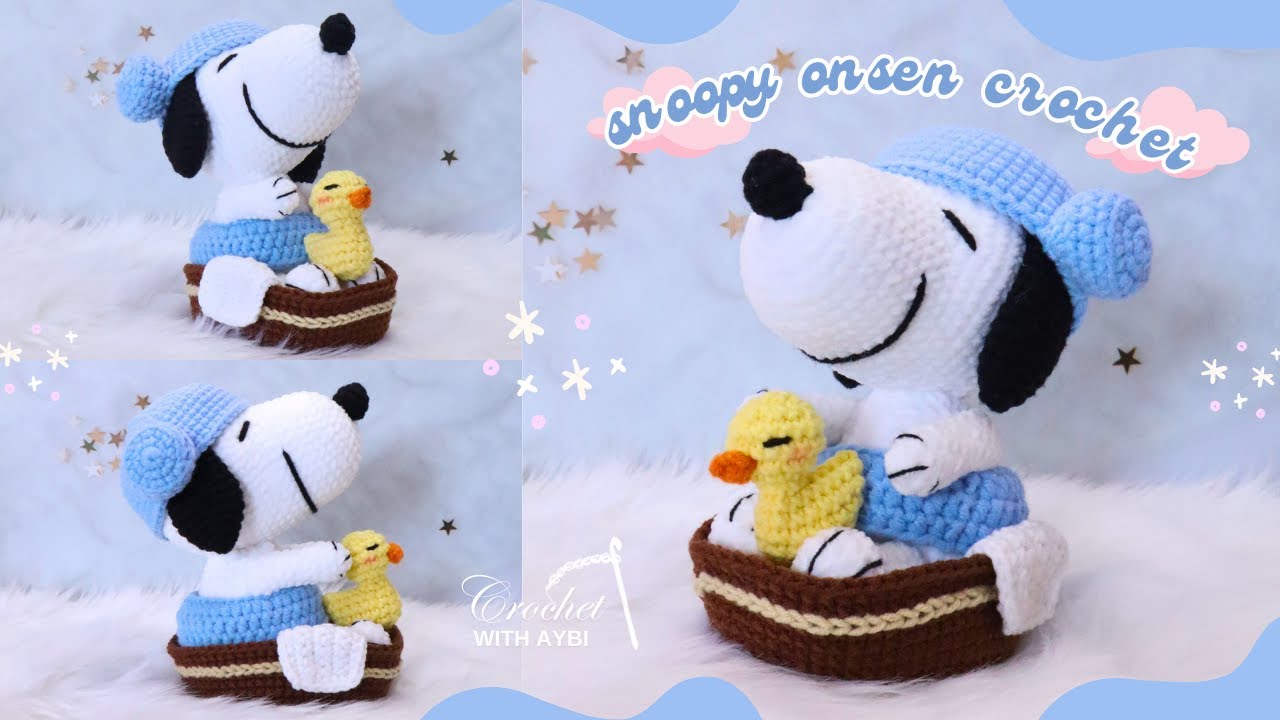 Snoopy Crochet Amigurumi Tutorial Part 1 | Step by Step | FREE PATTERN | How to Crochet Snoopy