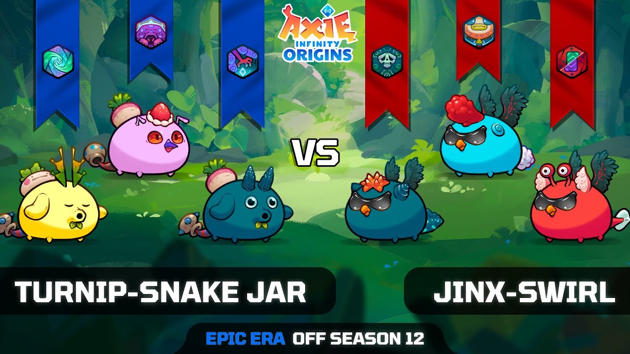 TURNIP-SNAKE JAR vs JINX-SWIRL | PRESEASON 12 | AXIE INFINITY ORIGINS