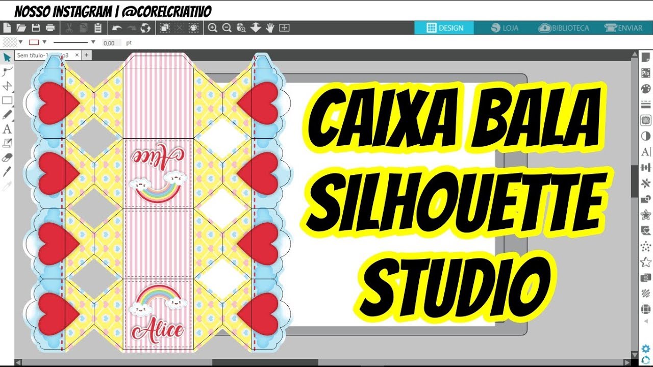 Silhouette Iniciantes   Caixa Bala no Studio Silhoutte V4