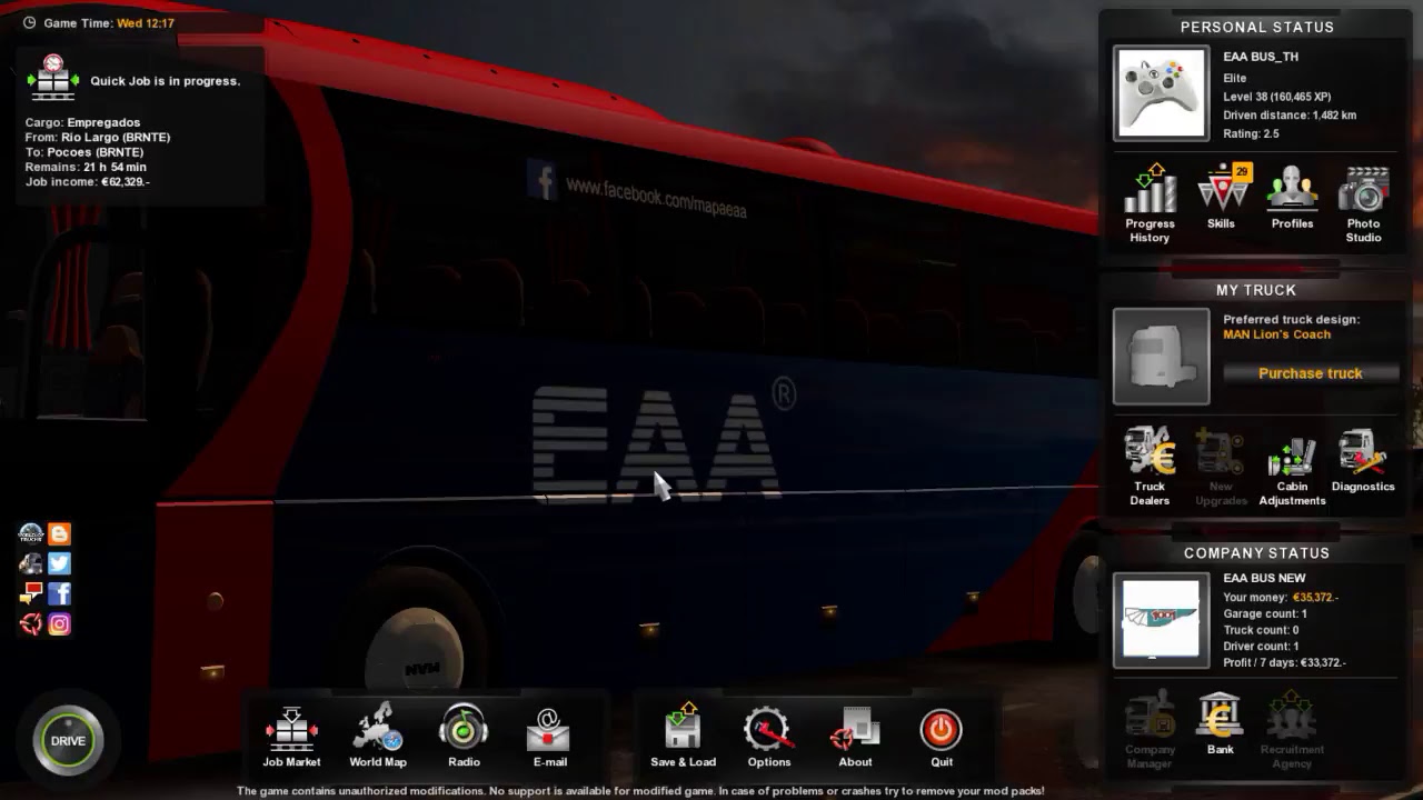 ETS2 V 1.31 /OFF/ EAA BUS TEST MAP /
