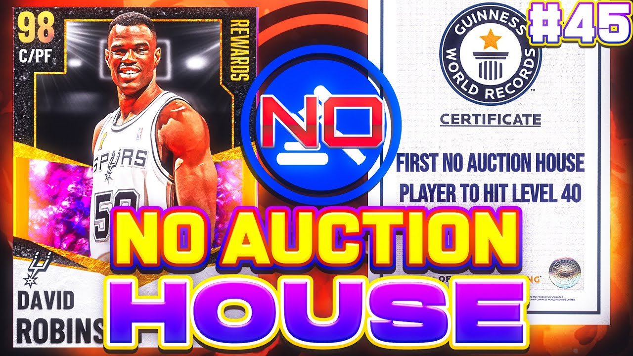 MADE IT TO LEVEL 40 WITHOUT AN AUCTION HOUSE in NBA 2K21 MYTEAM!! GALAXY OPAL DAVID ROBINSON IS HERE
