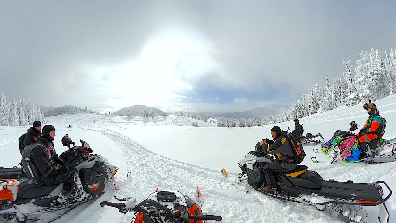 West Yellowstone Montana backcountry snowmobiling 2023