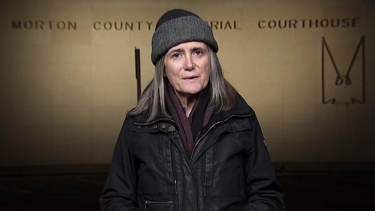 Amy Goodman Broadcasts from North Dakota Across from Court Where She Faces Riot Charge Today