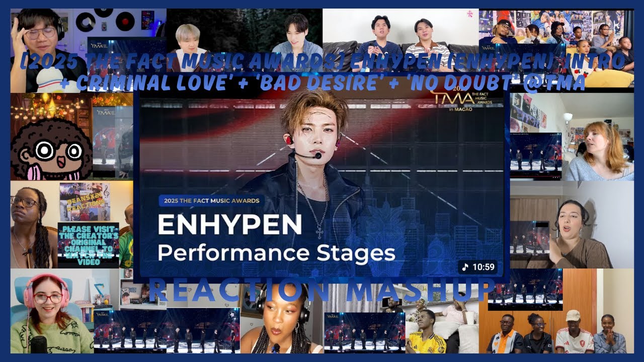 [#2025TMA] ENHYPEN ‘INTRO + CRIMINAL LOVE’ + ‘Bad Desire’ + ‘No Doubt’│REACTION MASHUP