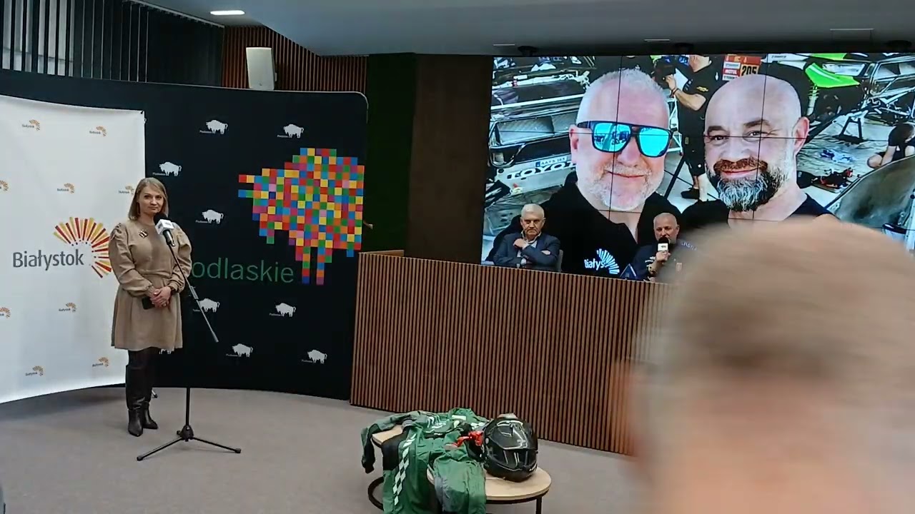Jarosław Kazberuk 10th Dakar Rally Press Conference Podlasie Marshal's Office