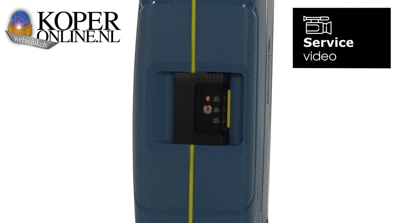 Instellen cijferslot Carryon Steward Koffers