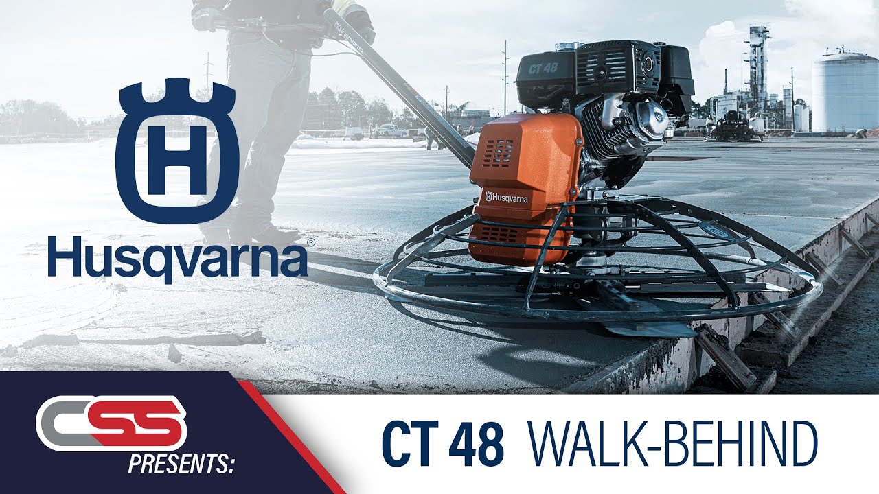CSS Presents: The Husqvarna CT48 walk behind power trowel